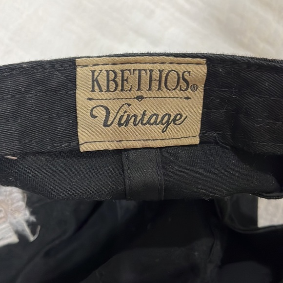 KBETHOS Vintage Good Vibes Only Distressed Black Hat - Picture 5 of 6